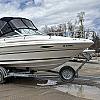 White/Blue 1997 Sea Ray 215 Expresser Cruiser