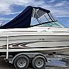 White/Blue 1997 Sea Ray 215 Expresser Cruiser